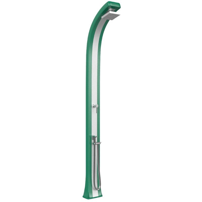 Doccia Tradizionale In Polietilene Spring Plus Con Miscelatore E Doccetta Mobile Colore Verde Scuro/Inox Cv-B145/6016-I