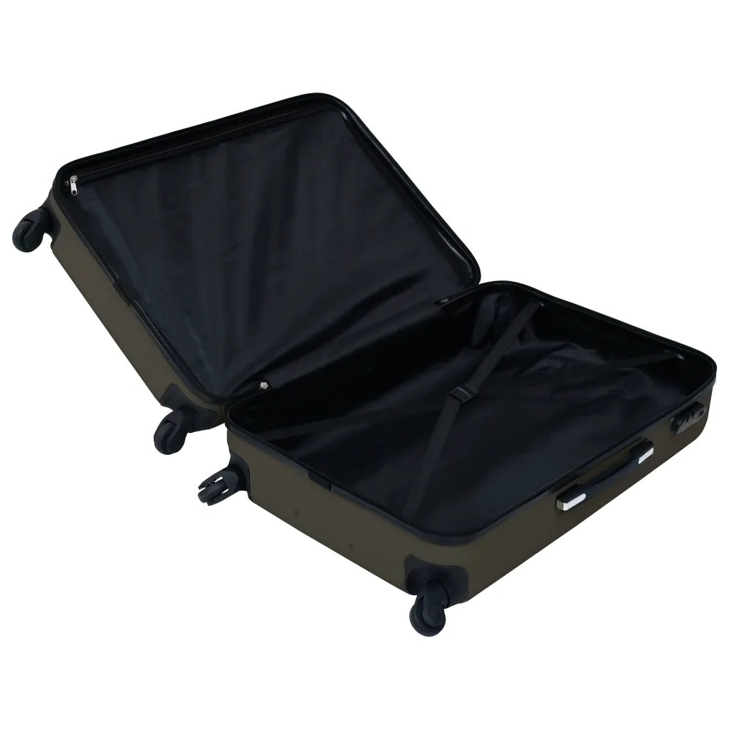 Set Valigie Trolley a Custodia Rigida 3 pz Antracite in ABS cod mxl 48806