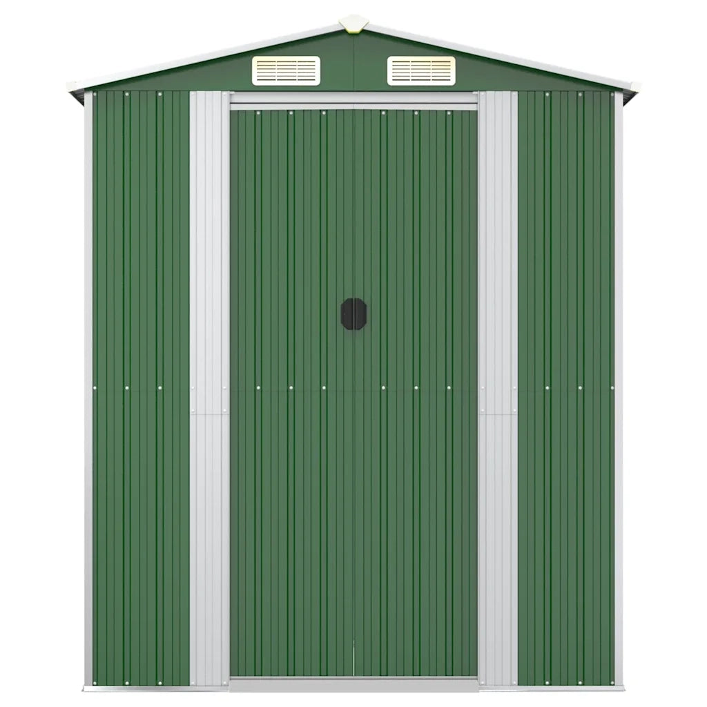 Capanno da Giardino Verde 192x855x223 cm Acciaio Zincato cod mxl 65882