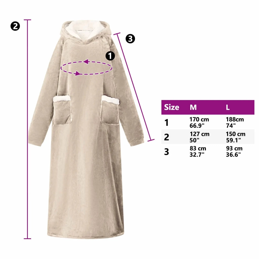 Felpa coperta Beige M Pile e Flanella CFW5250739