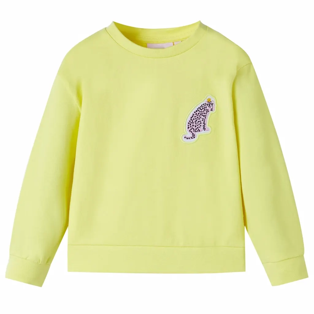 Felpa da Bambina Gialla 104cod mxl 85808