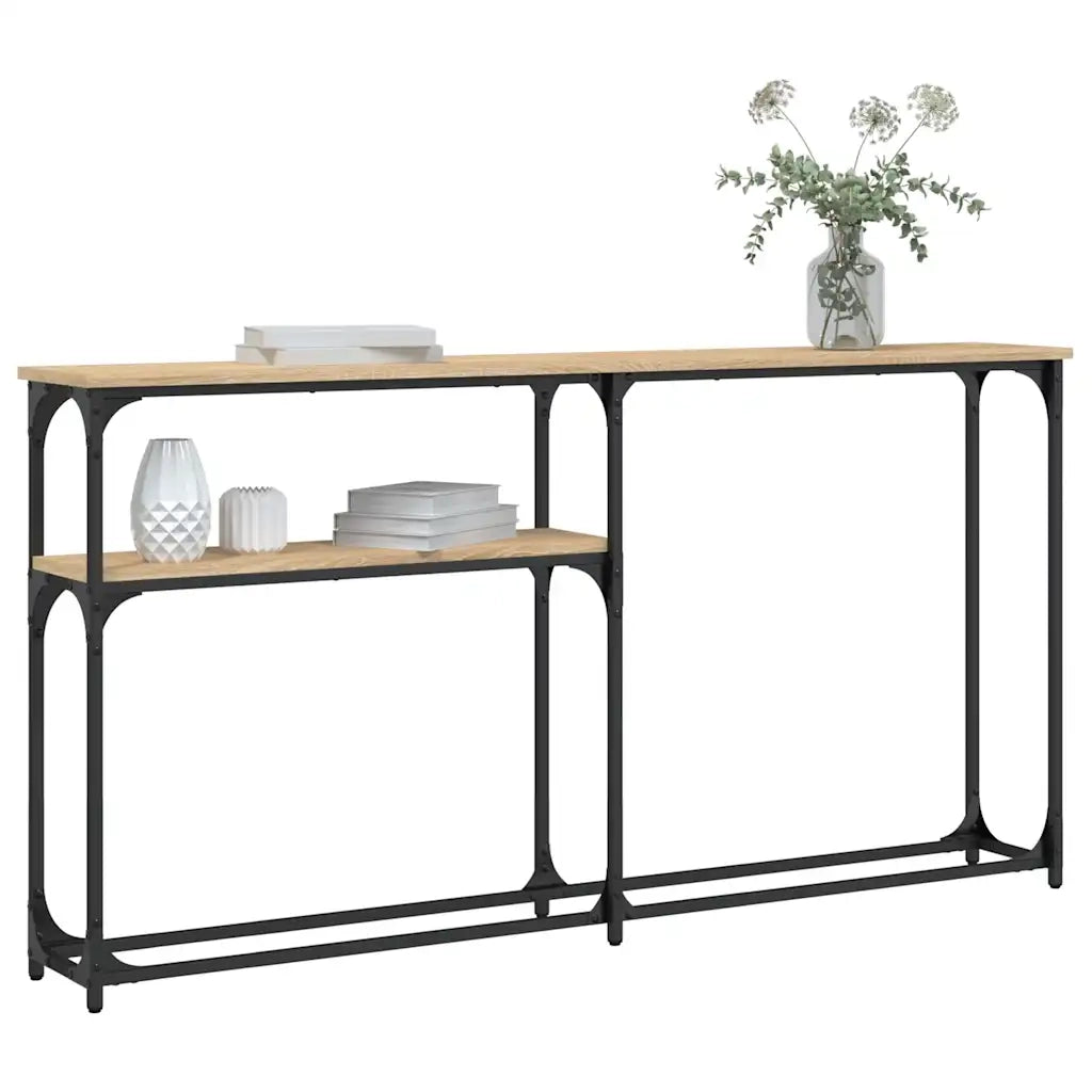Tavolino Consolle Rovere Sonoma 145x22,5x75cm Legno Multistratocod mxl 83381