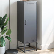 Credenza-Buffet-Armadio da cucina Antracite 36x39x123 cm in Acciaio