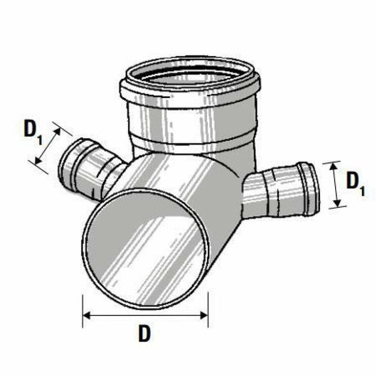 Curva wc htsb d.110 2 attacchi d .50 b08x7lg295