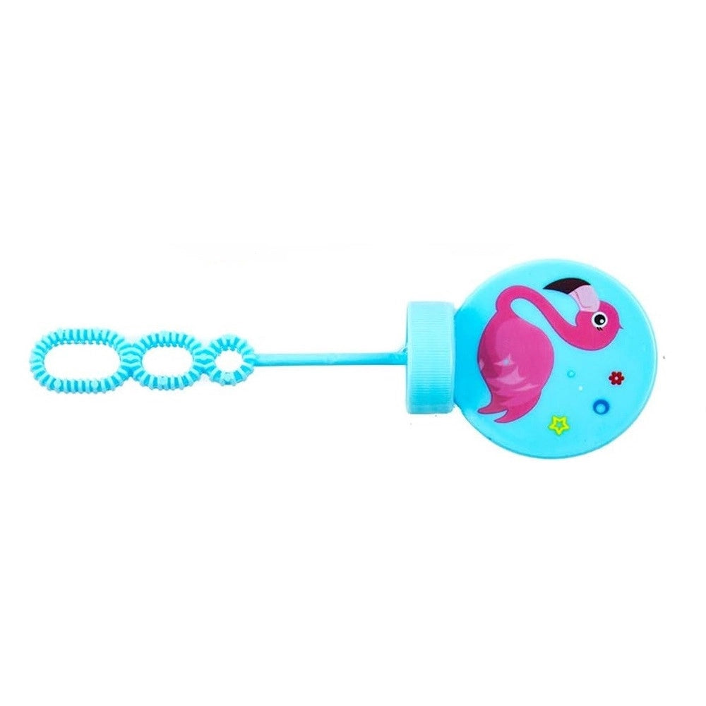 Trade Shop - Set 3pz Bacchette Per Bolle Di Sapone Fenicotteri 14cm Giocattolo Regalo Bambini 6719004 -