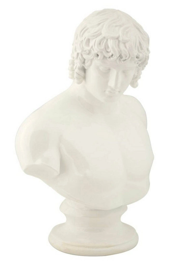 Oggettistica Encausto, Complemento d'arredo, Articolo decorativo, Accessorio d'arredo, 18x13 h25 cm, Bianco