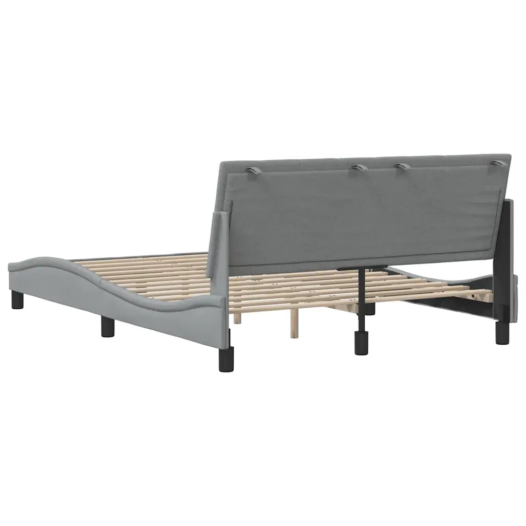 Giroletto senza Materasso Hanko Grigio Chiaro 140x200 cm Tessuto 3310391