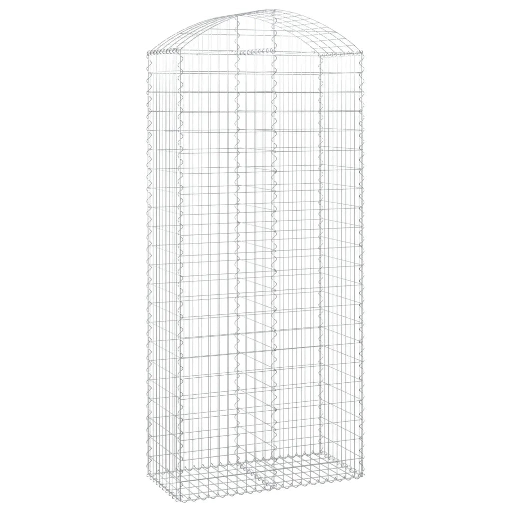 Cesto Gabbione ad Arco 100x50x220/240 cm Ferro Zincato 153441