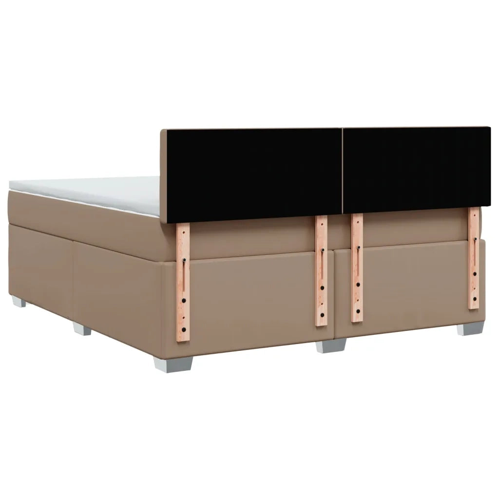 Giroletto a Molle con Materasso Cappuccino 180x200cm Similpelle 3286135