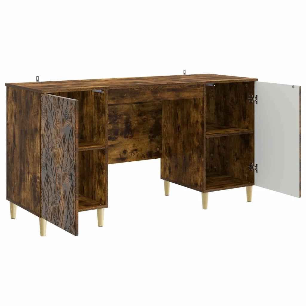 Scrivania Rovere Fumo 142,5 x 50 x 75 cm Legno ingegnerizzato 3414617