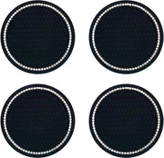 Set di 4 sostituti di supporto per ruote universali con base bling cristallo glitter in silicone con funzione antiscivolo per accessori interni dell'auto con strass bling