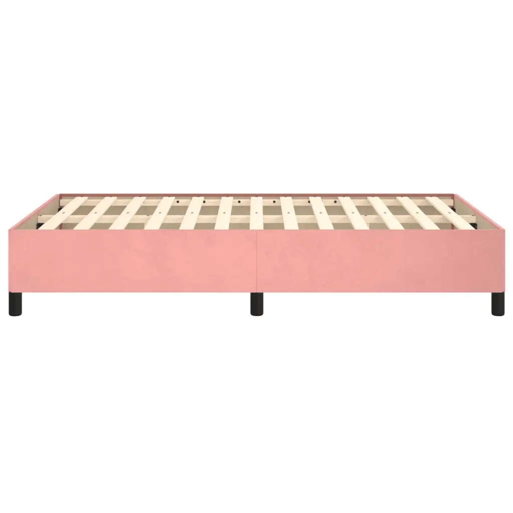 Giroletto senza Materasso Rosa 120x190 cm Velluto 379533