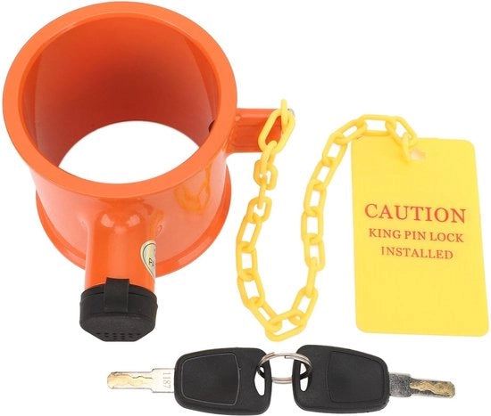 Slot per auto con protezione anti furto - Etichetta di avviso - 2 chiavi - Installazione facile - Adattamento universale - Blocco di sicurezza per auto - Codice prodotto: Trekhaakslot - Modello: Aluminium - Dimensioni: ... (se disponibili)
