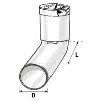 Curva wc prolungata htsbl d.090