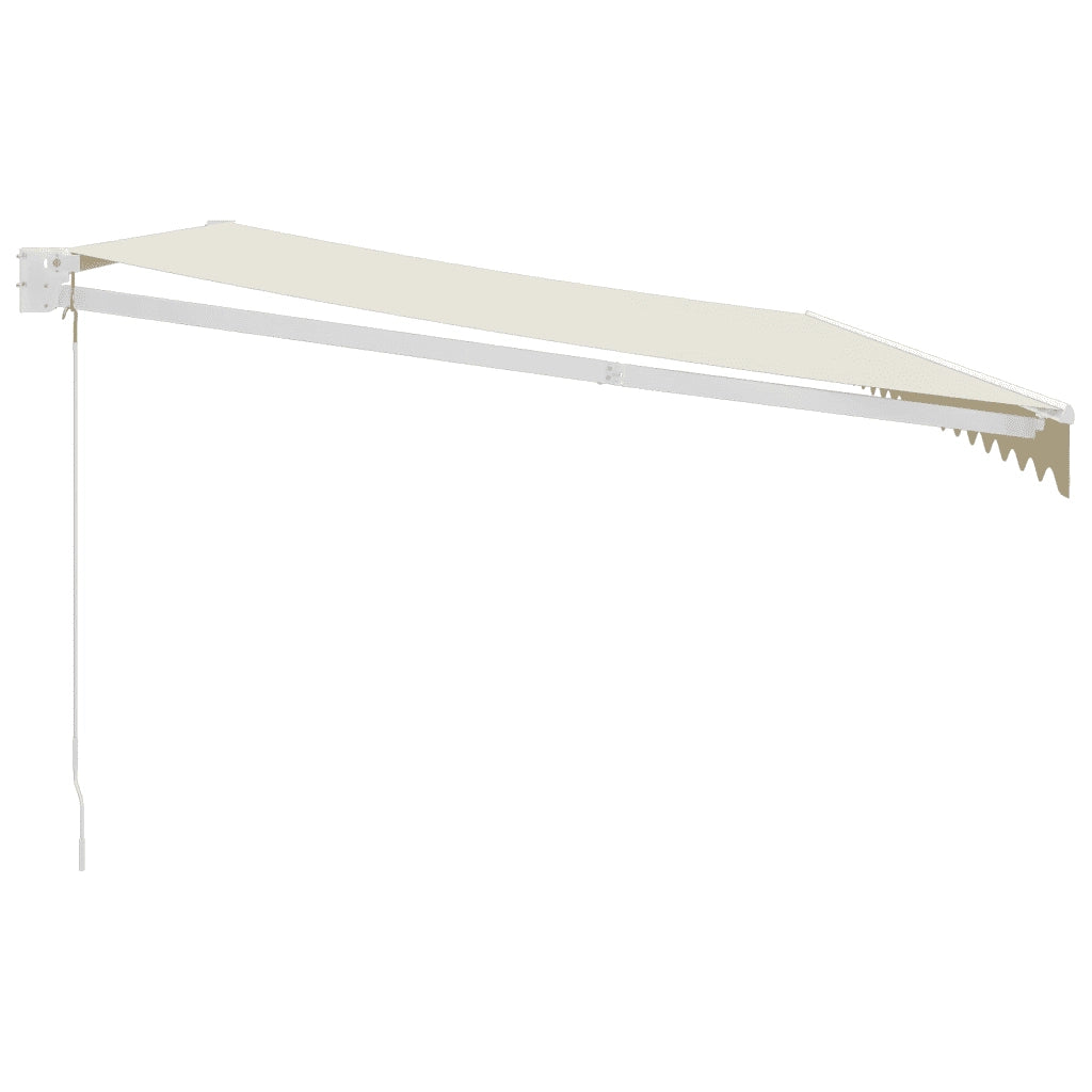 Tenda da Sole Retrattile Crema 5x3 m in Tessuto e Alluminio 3154430