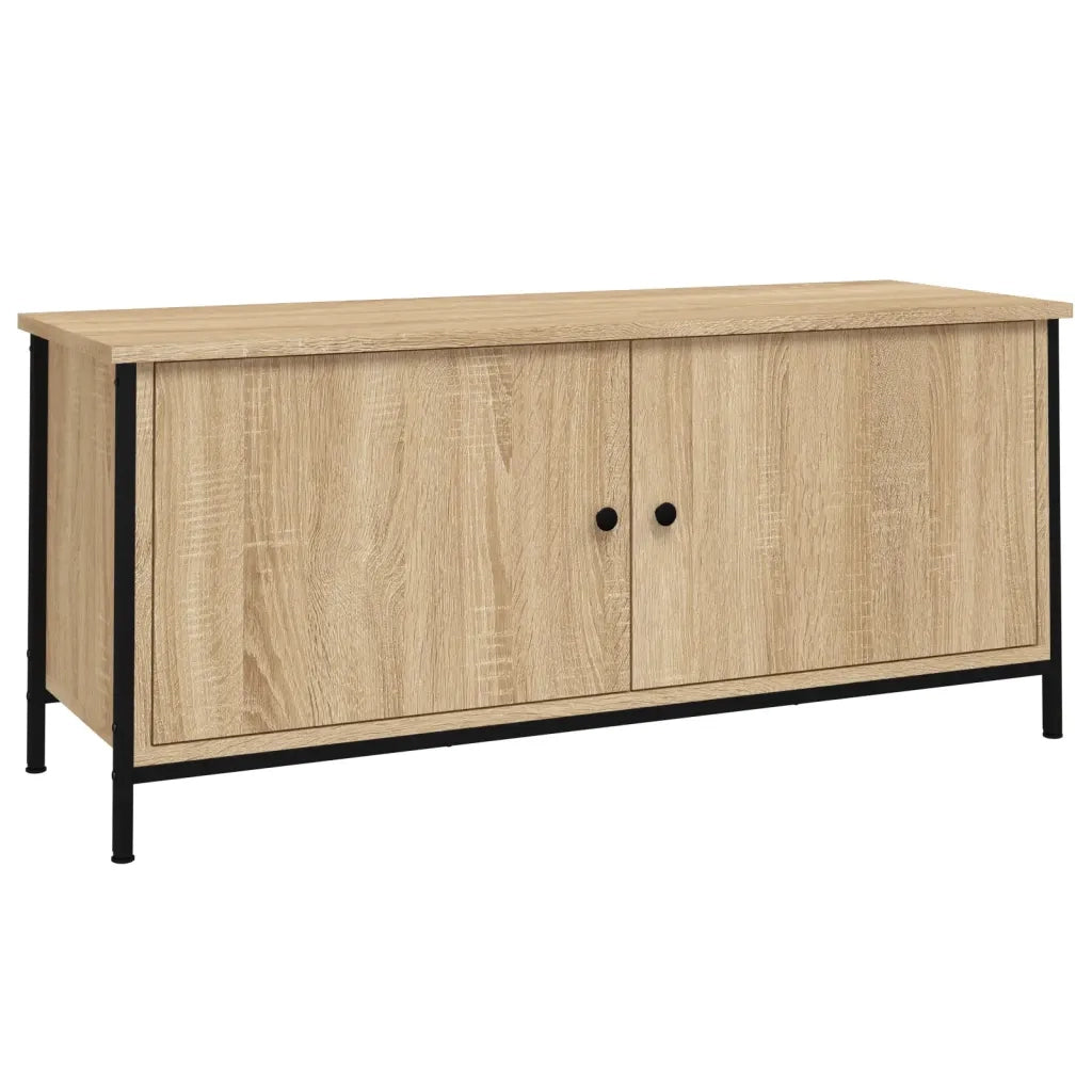 Mobile TV con Ante Rovere Sonoma 102x35x45 cm Legno Multistrato 826291