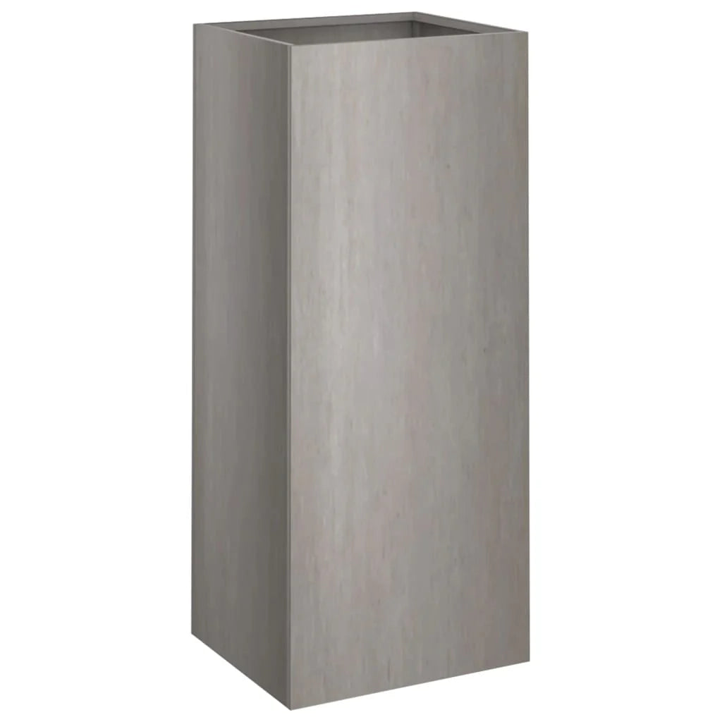 Fioriera rialzata per piante e fiori terrazza giardino 32 x 29 x 75 cm acciaio corten marrone 02_0037504