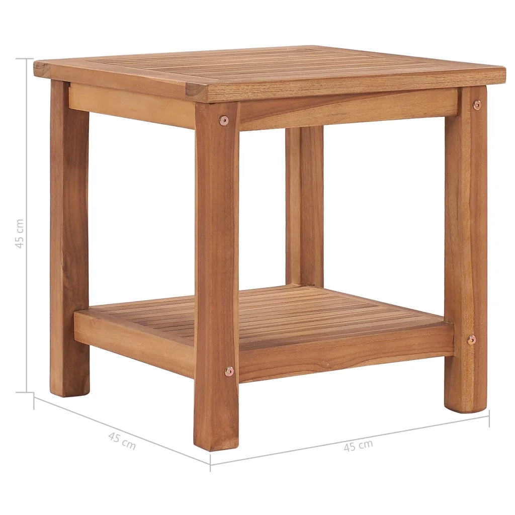 Tavolino da Salotto 45x45x45 cm in Legno Massello di Teak 48979