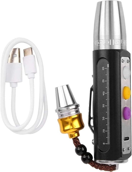 Strumento di Prova per Gioielli con Alta Potenza di Illuminazione per Identificazione - Inclusa Cavo USB per Ricarica - 3 Colori
