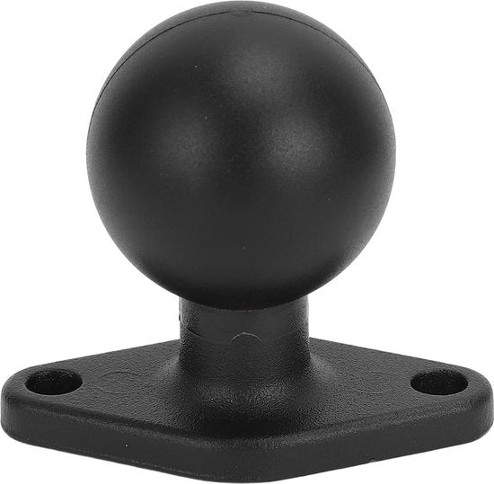 Montante di Sostegno per Ram in Alluminio Anodizzato da 38 cm con Piattaforma Circolare e Braccio a C con Due Fessure a Socket.