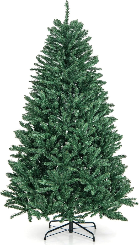 Albero di Natale 180/225/275 cm, Albero di Natale Artificiale Realistico e Denso con 1355/2254/3594 Rami e Base in Metallo, Decorazione Natalizia per Casa, Ufficio e Negozio (275 cm)