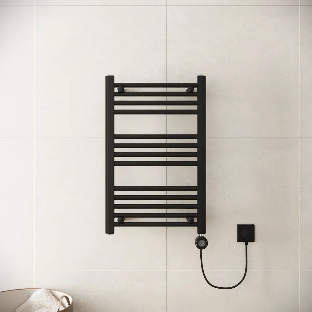 Termoarredo elettrico 700x450 nero opaco interasse 400 | Polaris