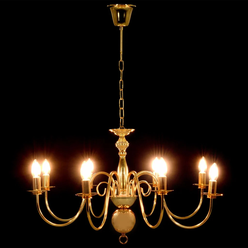 Lampadario Oro con 8 Lampadine E14 CFW7223412