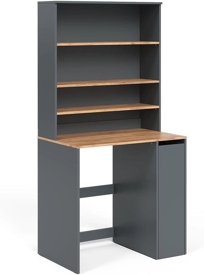 Mobile per lavatrice Antracite/Rovere Goldkraft Viktor 94x88x60 cm - Mobiletto da bagno per lavatrice, spazio di archiviazione aggiuntivo sopra l'elettrodomestico per detersivi e accessori