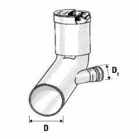 Curva wc prolungata htsbl d.110 1 attacco sinistro d.40 b07wqyjk