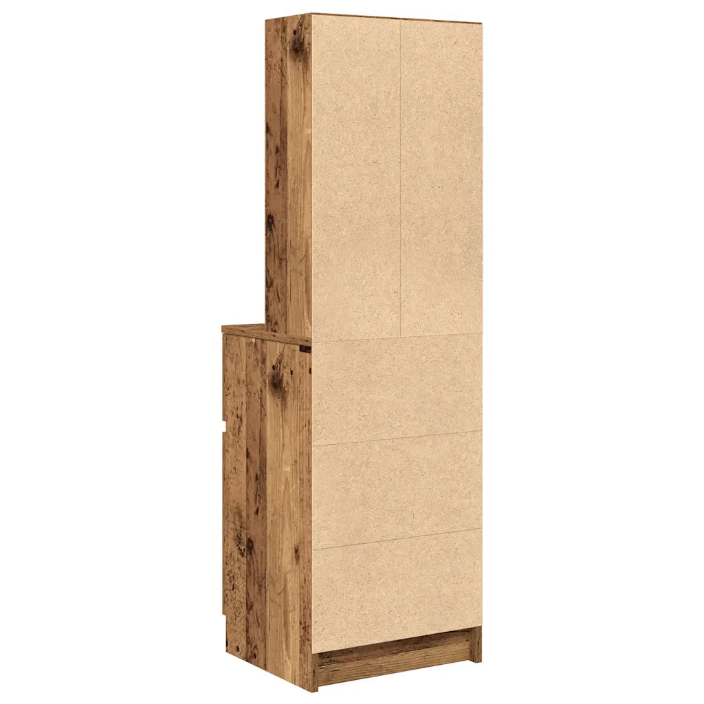 Comodino Legno Antico 39x35x125 cm in Legno Multistrato 861317