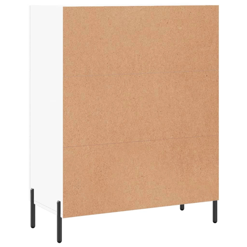 Buffet credenza cassettiera armadio mobile contenitore organizer per cucina soggiorno salotto 69,5 x 34 x 90 cm legno ingegnerizzato bianco 02_0030417
