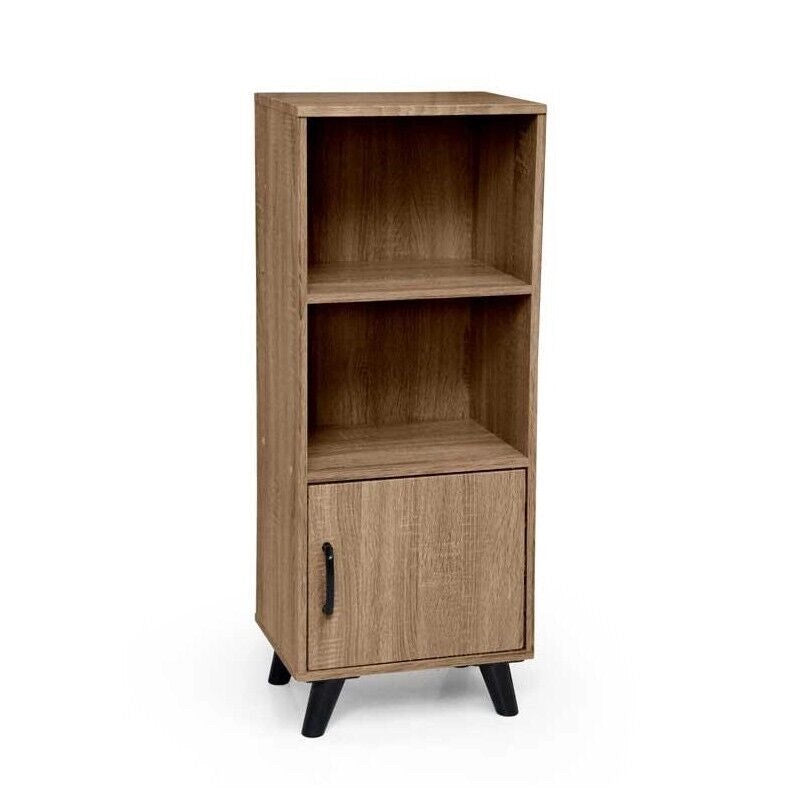 ARES MOBILE ALTO IN LEGNO CON RIPIANO E ANTA 40 X 30 X 97 CM NOCE