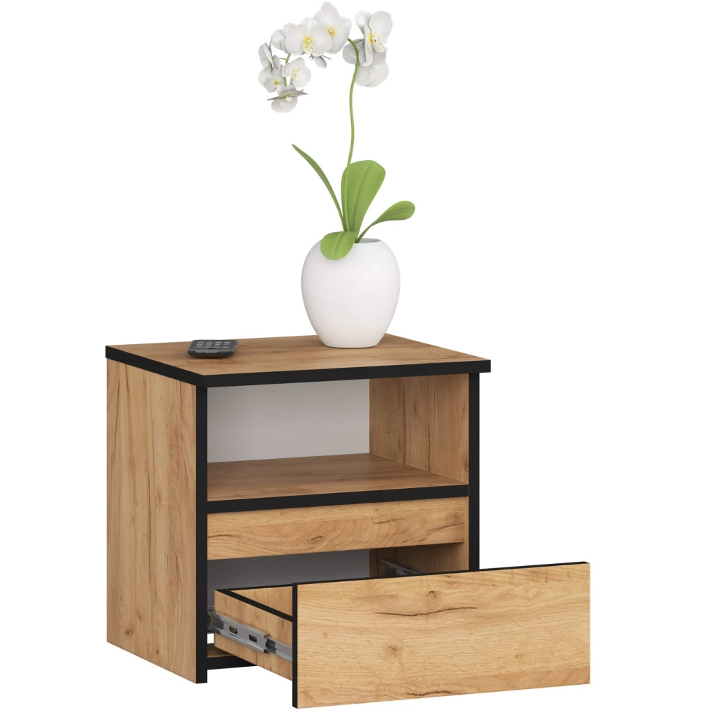 Comodino AKORD CL1 Quercia Craft 40 cm 1 cassetto 40x35x40 cm