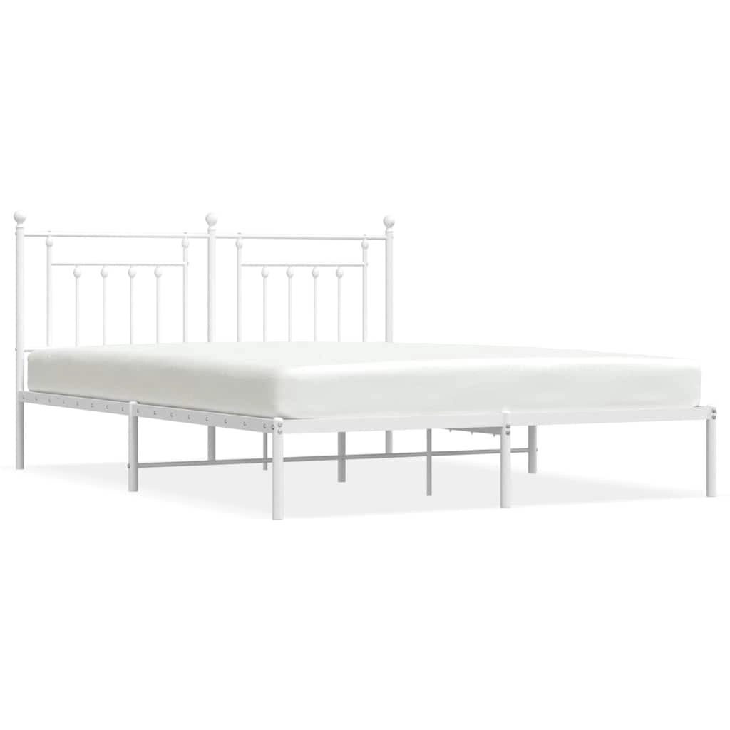 Giroletto con Testiera Metallo Bianco 183x213 cmcod mxl 105768