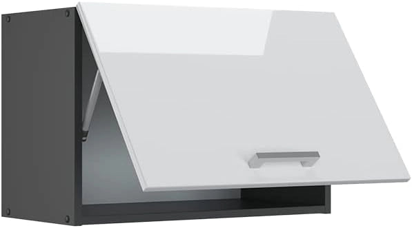 Pensile da cucina R-Line, Bianco lucido, 60 cm Piatto, per la libera combinazione all'interno di sistemi cucina modulari