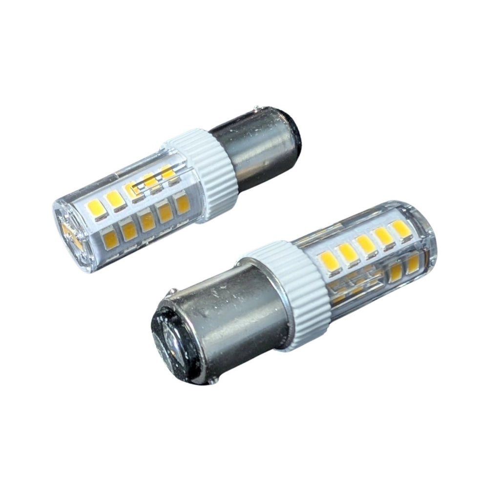 2 Pezzi Lampada Led Barca BA15D Bianco Caldo 3000K 12V 24V 4W
