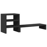 Supporto per monitor mobile da scrivania e organizer per ufficio legno ingegnerizzato nero 02_0044954