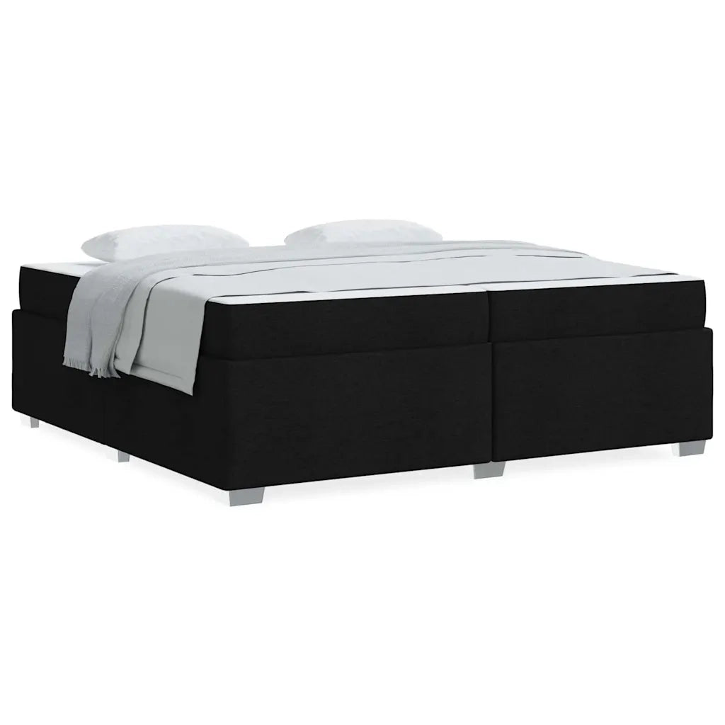 vidaXL Struttura del letto Nero 200 x 200 cm Tessuto