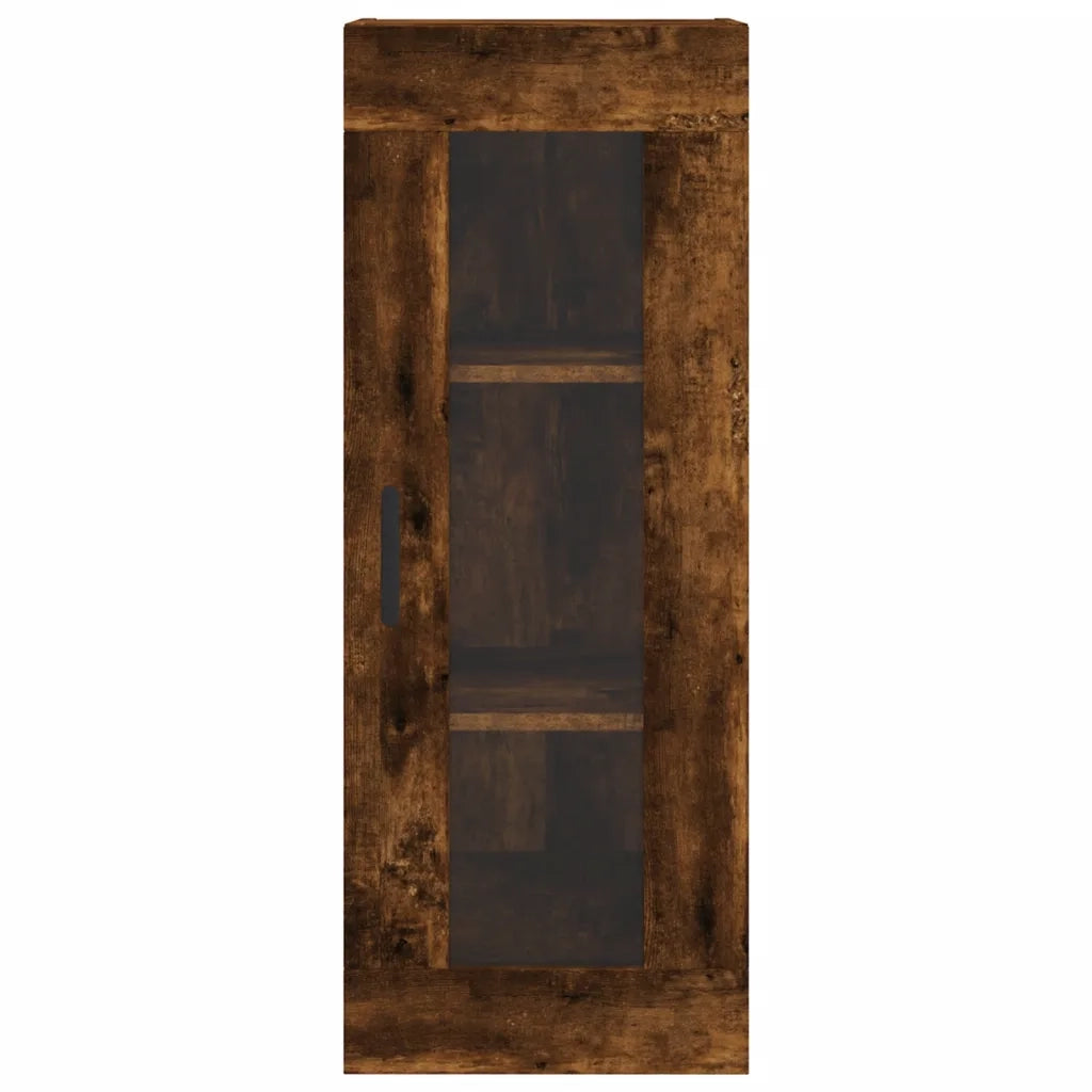 vidaXL Mobile a Parete Rovere Fumo 34,5x34x90 cm