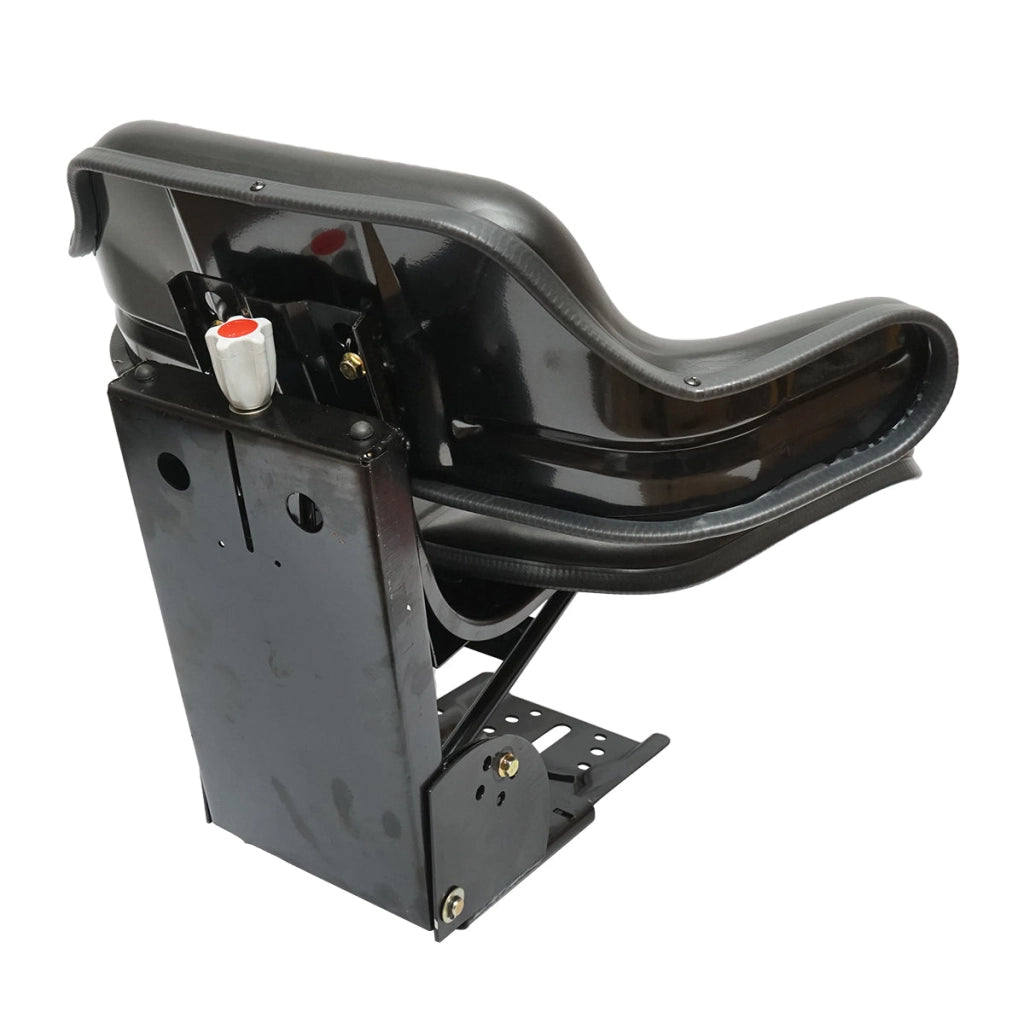 Sedile nero per trattore con tripla regolazione e ammortizzatore UTB U-445 e U-650.