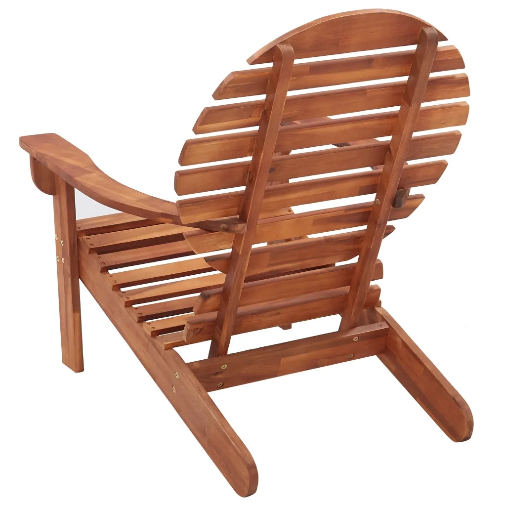 Sedia Adirondack in Legno Massello di Acacia 46321