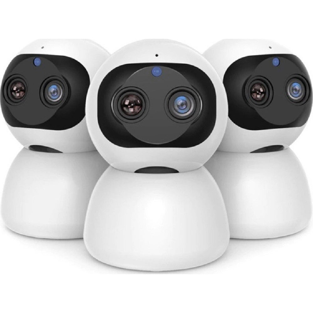 Trade Shop - Telecamera Di Sorveglianza Intelligente Ip Wifi 2k Hd 8 Led A Infrarossi Q-s2099 -