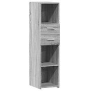 Credenza | Madia | Buffet da pranzo | Armadio da pranzo Grigio Sonoma 30x42,5x124 cm in Legno Multistrato