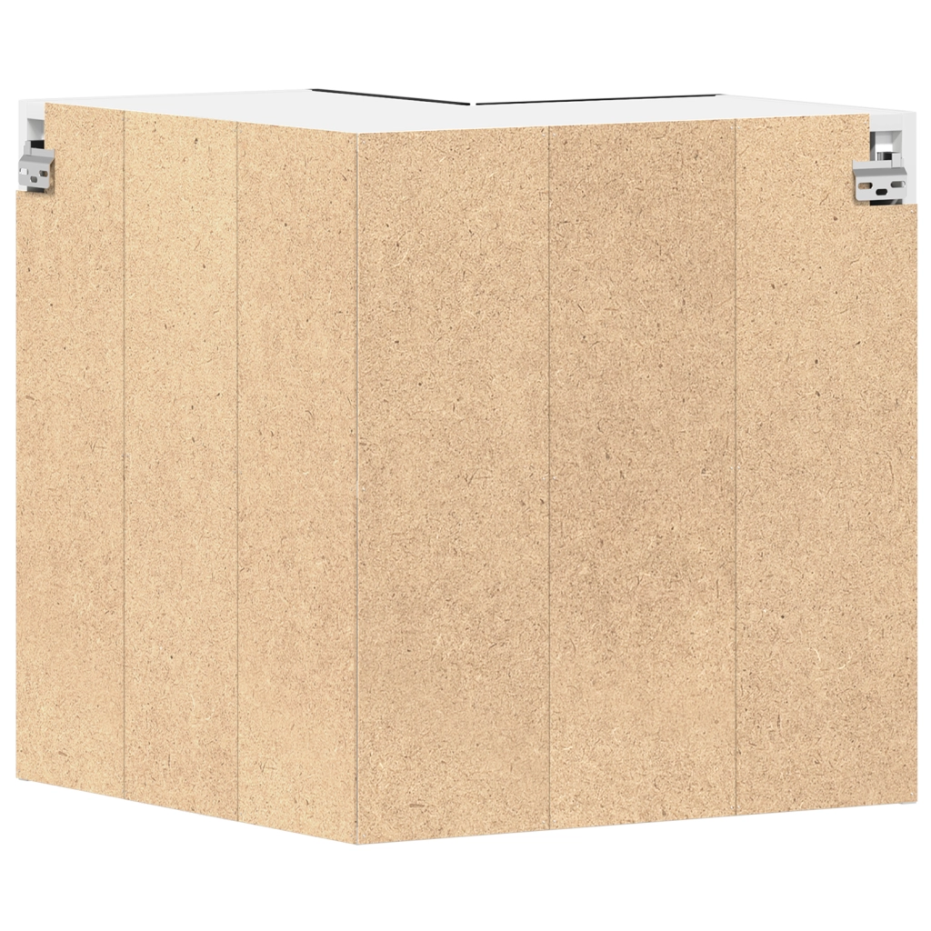 Armadio Angolare  - Rovere Nero - 57x57x60 cm - Realizzato in Legno Ingegnerizzato