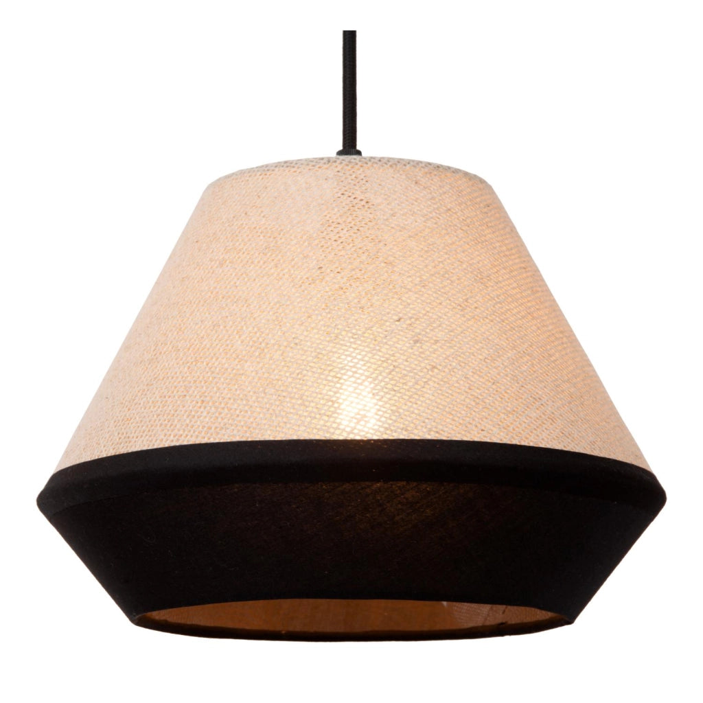 Lampada sospesa KALA 4 luci E14 nero/beige Lucide