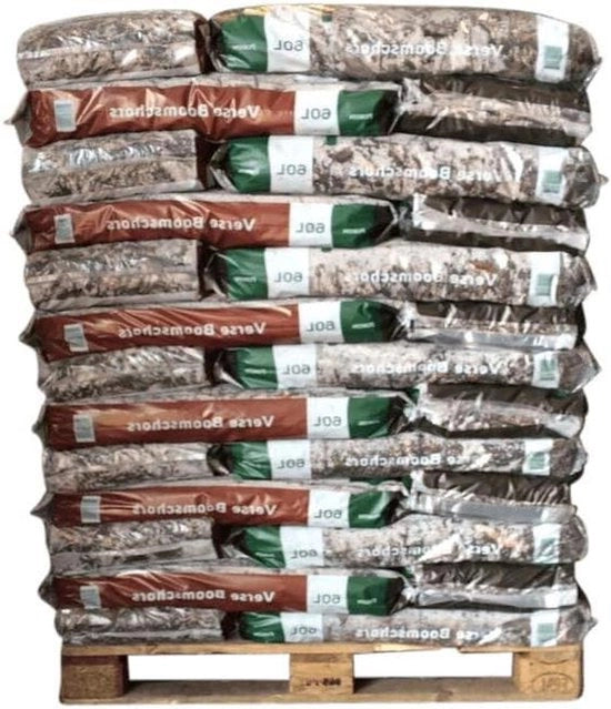 Boomschors 60L - Copertura Naturale per Piazze e Bordure di Giardino