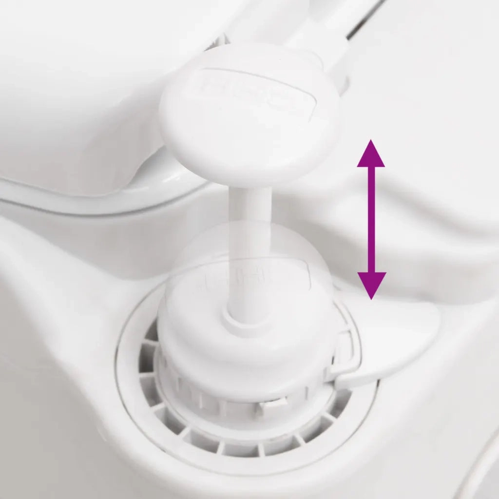 Toilette Integrata da Campeggio Bianca 24+17 L HDPE e Smalto 154410