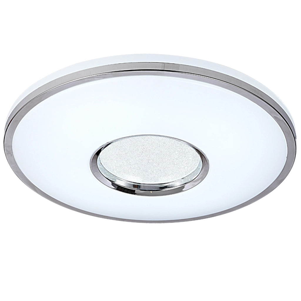 Plafoniera LED Polux Leon 39cm 48W CCT IP44 con telecomando