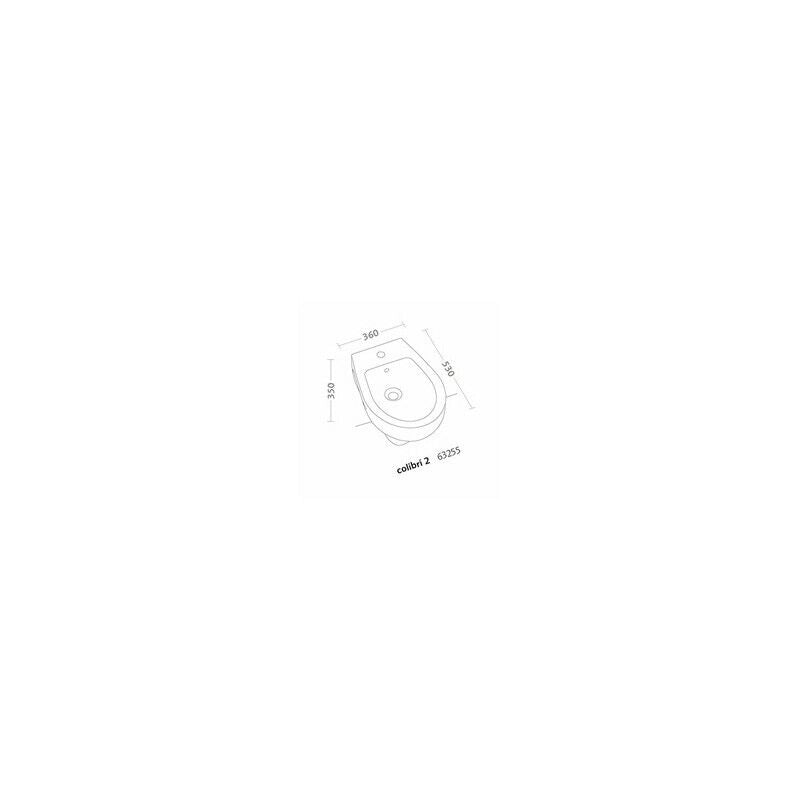 Bidet Sospeso Colibri 2 Monoforo Bianco 63255 Pozzi Ginori - Geberit