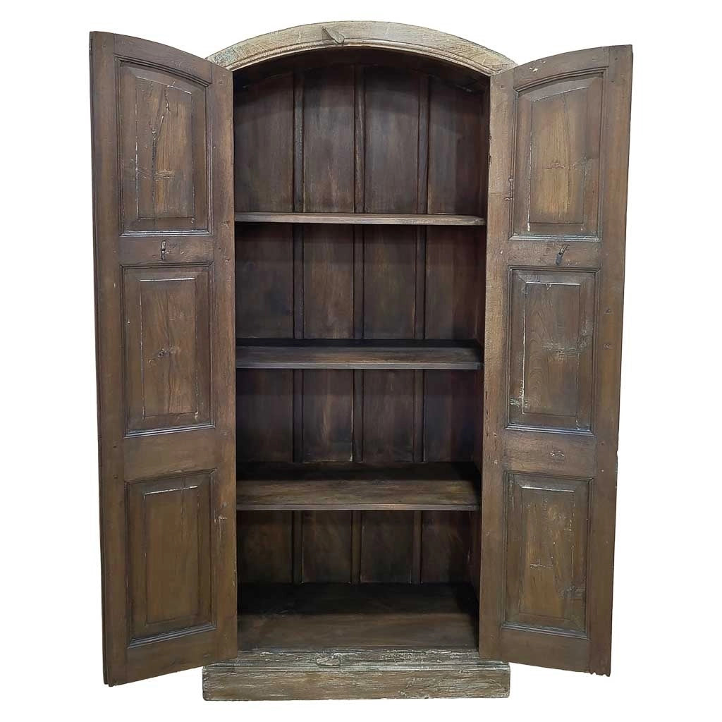 Armadio in legno fatto a mano 90-100x37x170-195h cm
